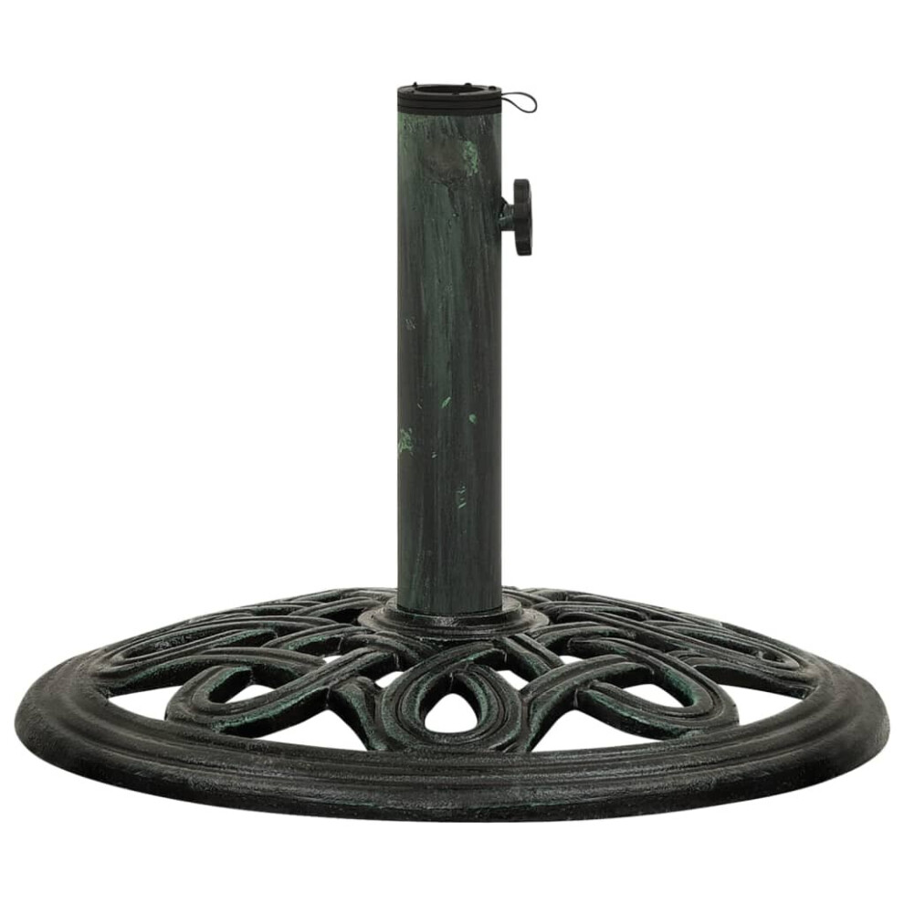 (green, ? 40 x 32 cm) vidaXL Umbrella Base Cast Iron Parasol Stand Holder Multi Colours Multi Sizes