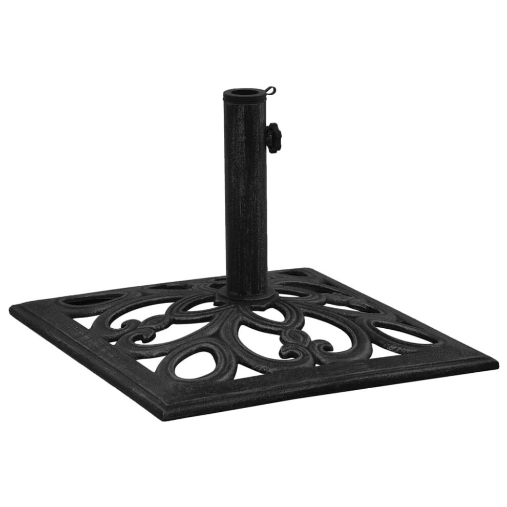 Vidaxl (, 47 X 47 X 33 Cm) Umbrella Base Outdoor Parasol Stand Garden Umbrella Holder Cast Iron Black
