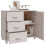 VidaXL (white) vidaXL Solid Wood Pine Sideboard Wooden Storage Side Cabinet Multi Colours 5