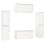 VidaXL (white) vidaXL 6x Solid Wood Pine TV Cabinets Wall Mounted Shelf Stand Multi Colours 2
