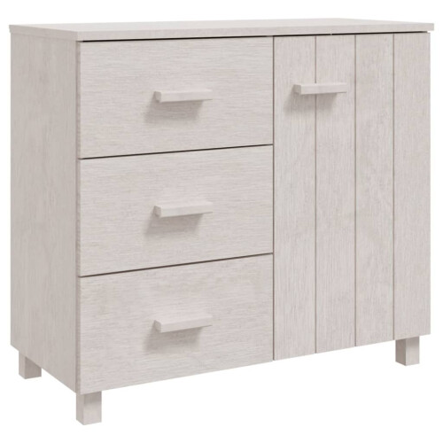 VidaXL (white) vidaXL Solid Wood Pine Sideboard Wooden Storage Side Cabinet Multi Colours