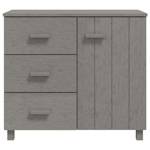 VidaXL (light grey) vidaXL Solid Wood Pine Sideboard Wooden Storage Side Cabinet Multi Colours 1