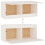 VidaXL (white) vidaXL 6x Solid Wood Pine TV Cabinets Wall Mounted Shelf Stand Multi Colours 9