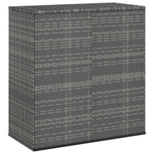 (grey, 100 x 49 x 103.5 cm) vidaXL Garden Cushion Box PE Rattan Patio Storage Box Multi Colours/Sizes
