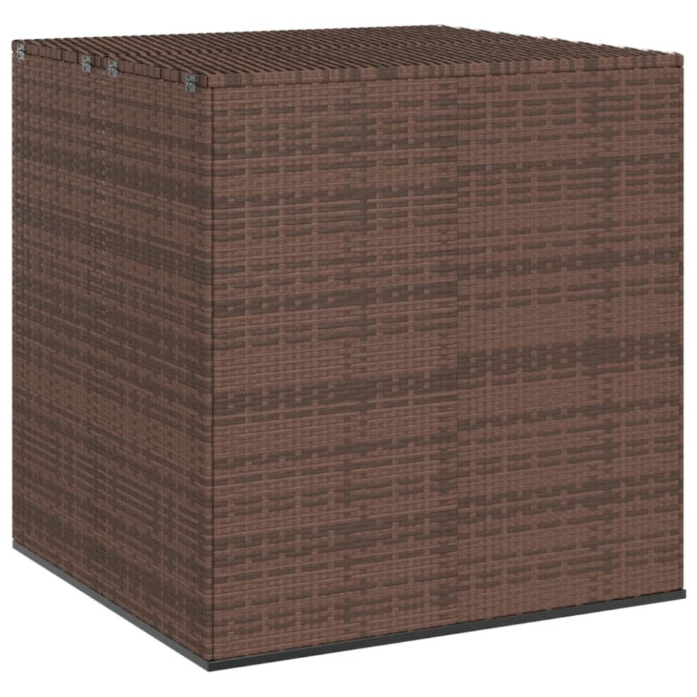(brown, 100 x 97.5 x 104 cm) vidaXL Garden Cushion Box PE Rattan Patio Storage Box Multi Colours/Sizes