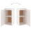 VidaXL (white) vidaXL 6x Solid Wood Pine TV Cabinets Wall Mounted Shelf Stand Multi Colours 6