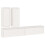 VidaXL (white) vidaXL 4x Solid Wood Pine TV Cabinets Wall Mounted Shelf Stand Multi Colours 1