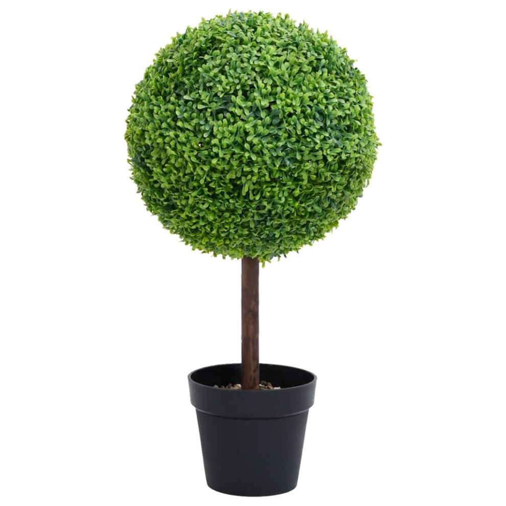 Vidaxl (15 X 50 Cm) Artificial Boxwood Plant With Pot Decor Artificial Flower Multi Sizes Green
