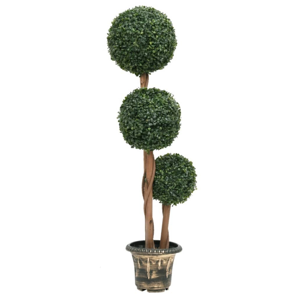 Vidaxl (25 X 119 Cm) Artificial Boxwood Plant With Pot Decor Artificial Flower Multi Sizes