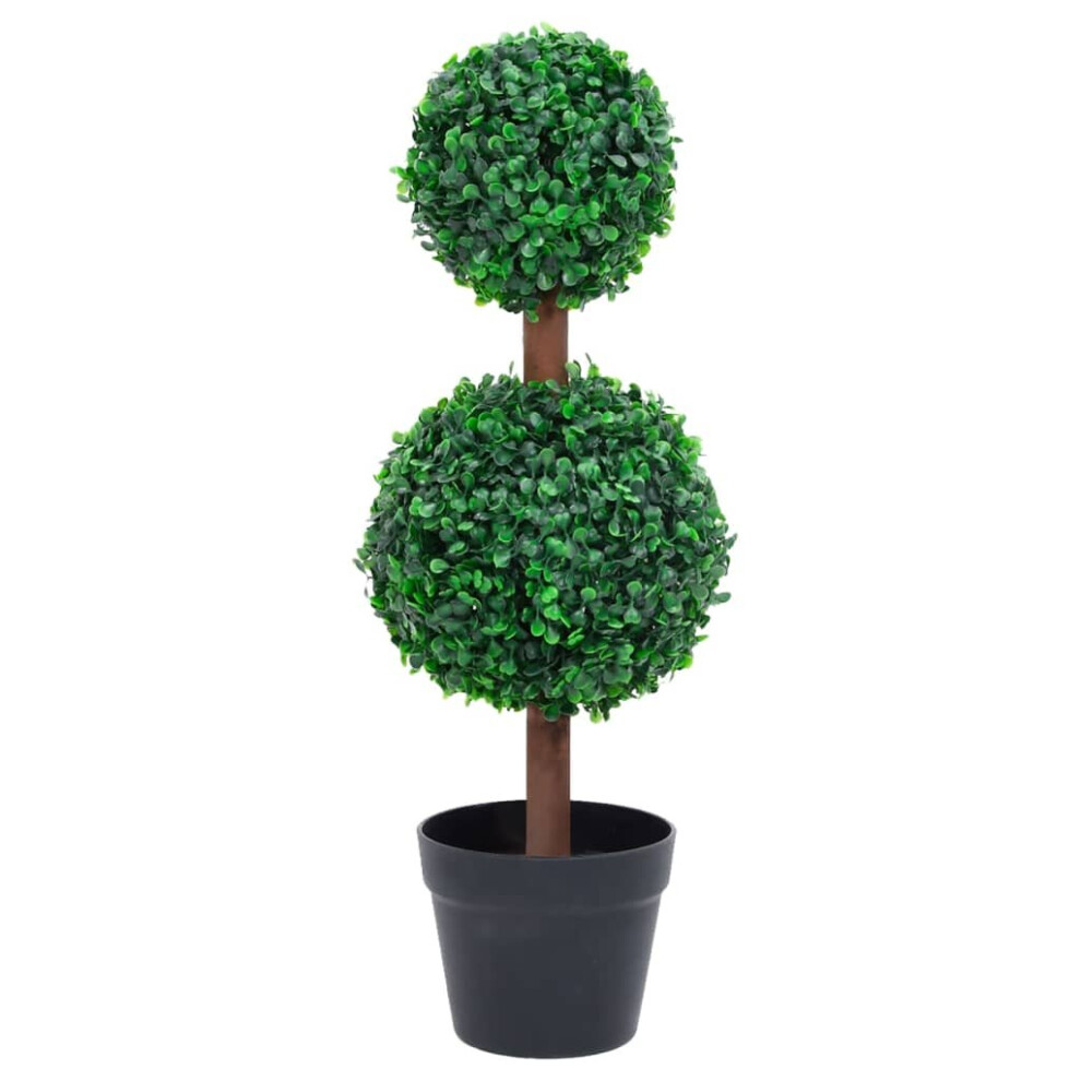 Vidaxl (16 X 60 Cm) Artificial Boxwood Plant With Pot Decor Artificial Flower Multi Sizes