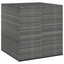 (grey, 100 x 97.5 x 104 cm) vidaXL Garden Cushion Box PE Rattan Patio Storage Box Multi Colours/Sizes