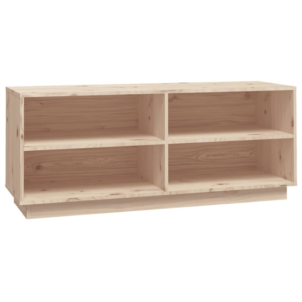 Vidaxl (Brown) Shoe Cabinet Home Organiser Shoe Rack Shoe Cupboard Solid Wood Pine Brown