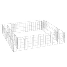 (100 x 100 x 20 cm) vidaXL Gabion Raised Bed Garden Basket Planter Retaining Wall Galvanised Steel