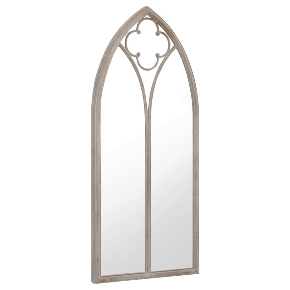 Vidaxl (Sand, 100 X 45 Cm) Garden Mirror Iron For Outdoor Use Mirror Black/Sand 100X45/70X30 Cm