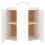 VidaXL (white) vidaXL 4x Solid Wood Pine TV Cabinets Wall Mounted Shelf Stand Multi Colours 8