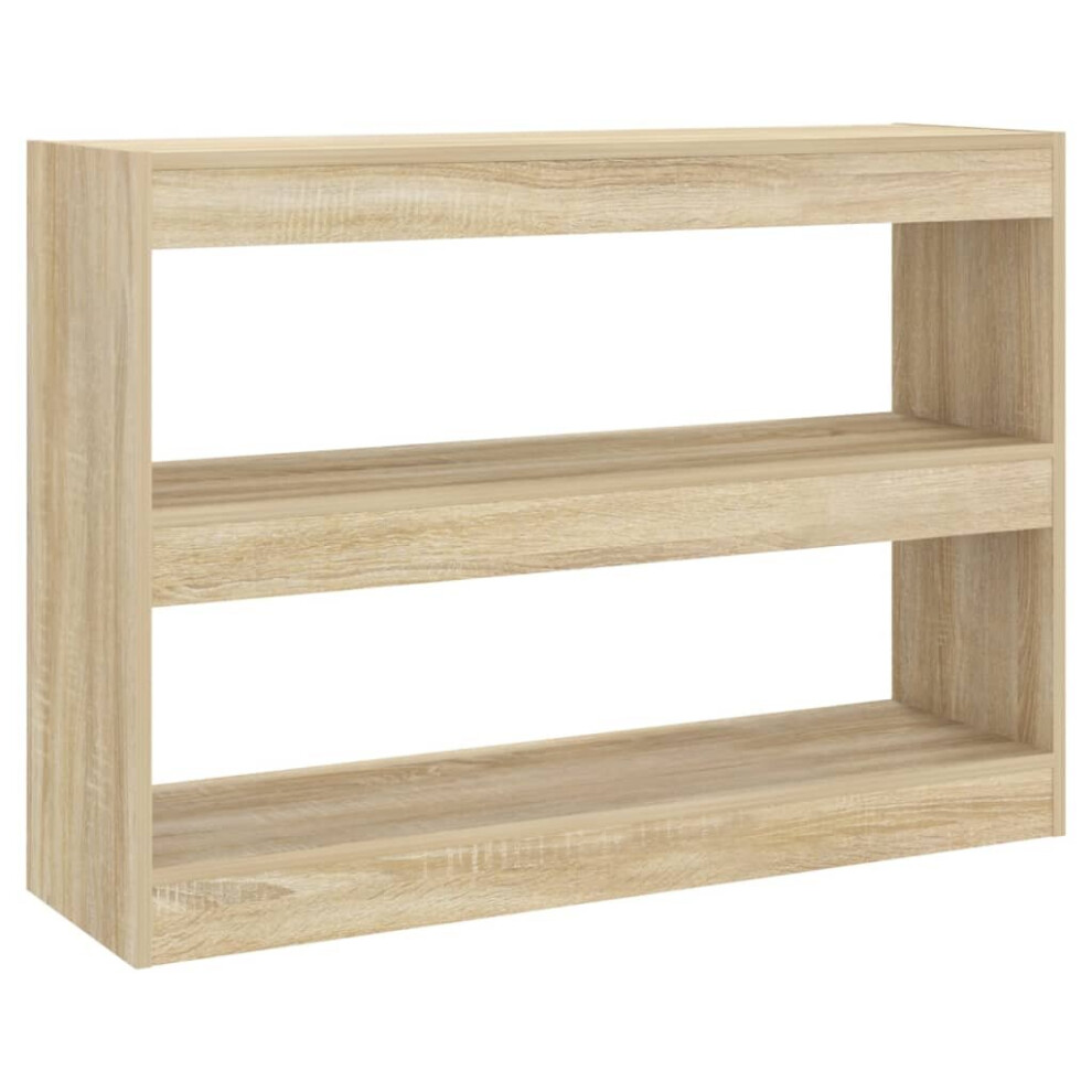 Vidaxl (Sonoma Oak) Book Cabinet/Room Divider Bookcase File Storage Cabinet Multi Colours