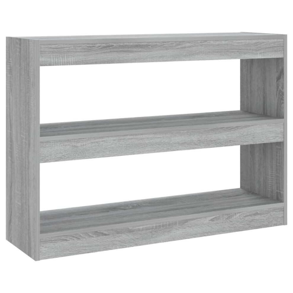 Vidaxl (Grey Sonoma) Book Cabinet/Room Divider Bookcase File Storage Cabinet Multi Colours