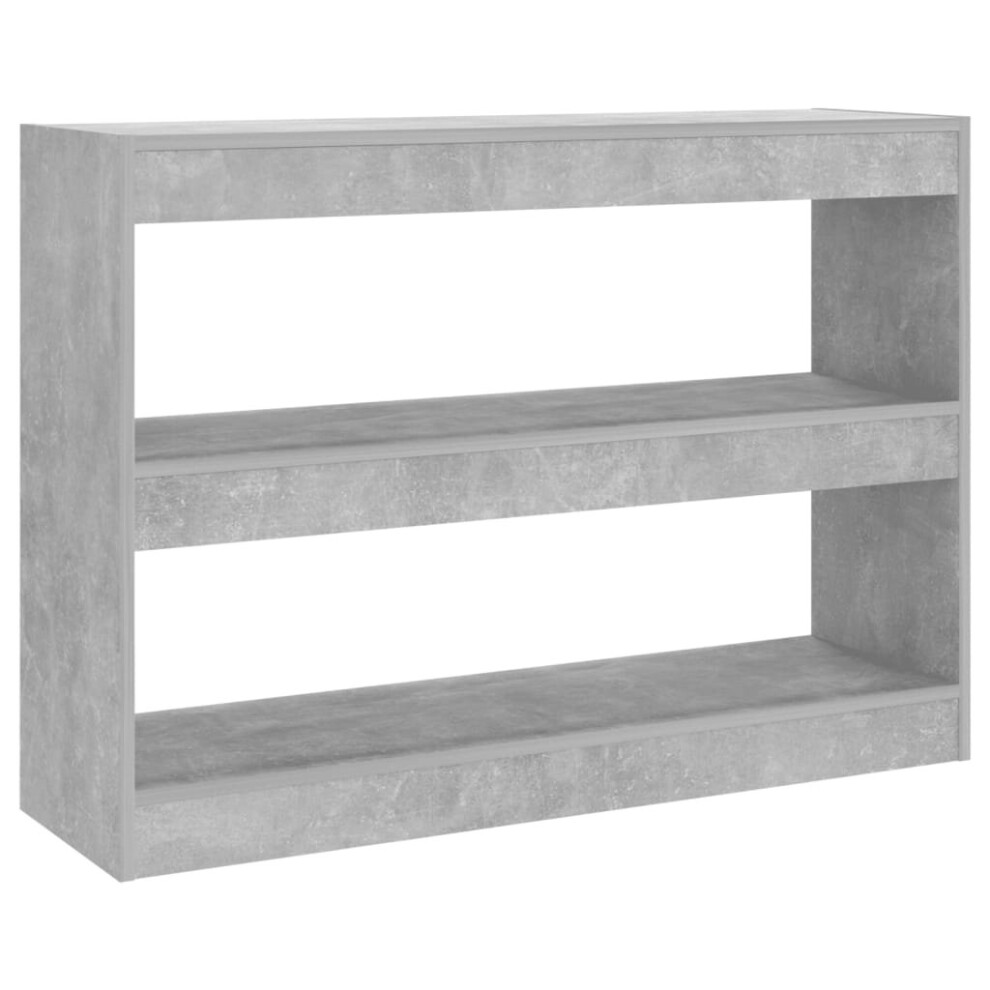 Vidaxl (Concrete ) Book Cabinet/Room Divider Bookcase File Storage Cabinet Multi Colours Grey