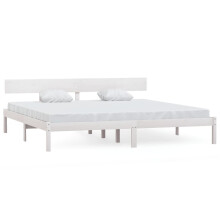 (white, 180 x 200 cm) vidaXL Solid Wood Pine Bed Frame Wooden Platform Bedstead Multi Colours/Sizes