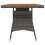 VidaXL (grey, 130 x 70 x 72 cm) vidaXL Solid Acacia Wood Garden Table Black/Grey Multi Size Rectangular/Square 3