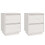 VidaXL (white, 2) vidaXL 1/2x Solid Wood Pine Bedside Cabinet Storage Side Cabinet Multi Colours 1