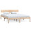 VidaXL (brown, 150 x 200 cm) vidaXL Solid Wood Pine Bed Frame Wooden Platform Bedstead Multi Colours/Sizes 1
