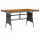 VidaXL (grey, 130 x 70 x 72 cm) vidaXL Solid Acacia Wood Garden Table Black/Grey Multi Size Rectangular/Square 1