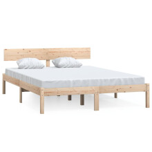 (brown, 160 x 200 cm) vidaXL Solid Wood Pine Bed Frame Wooden Platform Bedstead Multi Colours/Sizes