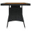VidaXL (black, 130 x 70 x 72 cm) vidaXL Solid Acacia Wood Garden Table Black/Grey Multi Size Rectangular/Square 3