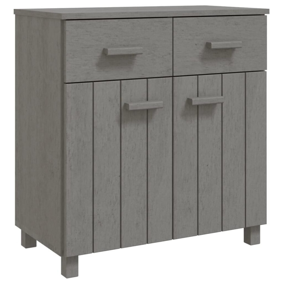 (light grey) vidaXL Solid Wood Pine Sideboard Wooden Side Cabinet Furniture Multi Colours