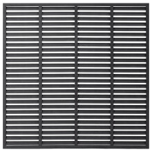 (grey) vidaXL Louver Fence Outdoor Garden Replacement Fence Panel Privacy Barrier WPC