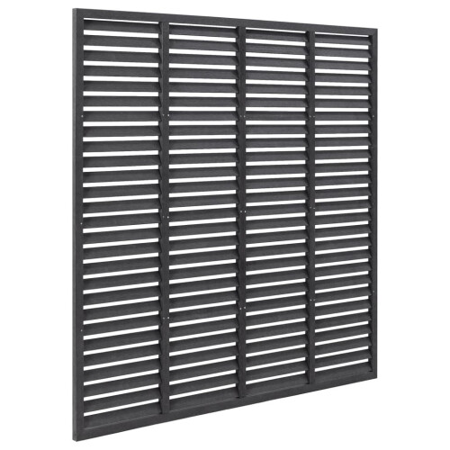 VidaXL vidaXL Lamellenzaun WPC 180x180 cm Grau 2