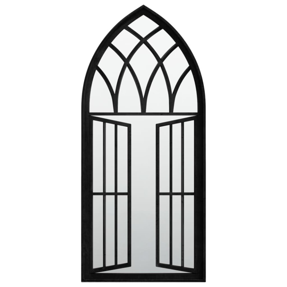 Vidaxl (Black, 100 X 45 Cm) Mirror Sand Iron For Indoor Use Wall Mirror Black/Sand 100X45/70X30 Cm