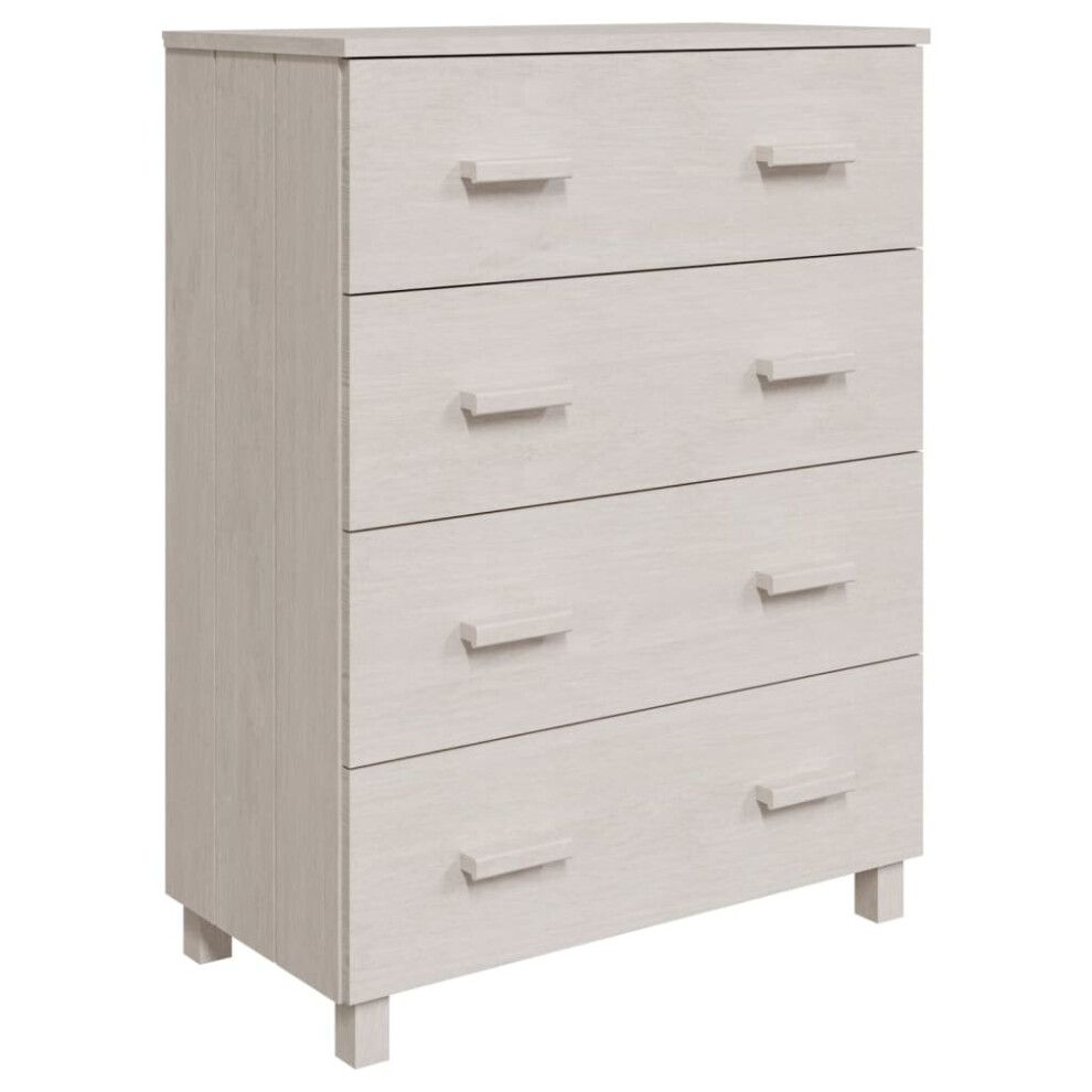 Vidaxl (White) Sideboard Wooden Storage Side Cabinet Cupboard Hamar Solid Wood Pine