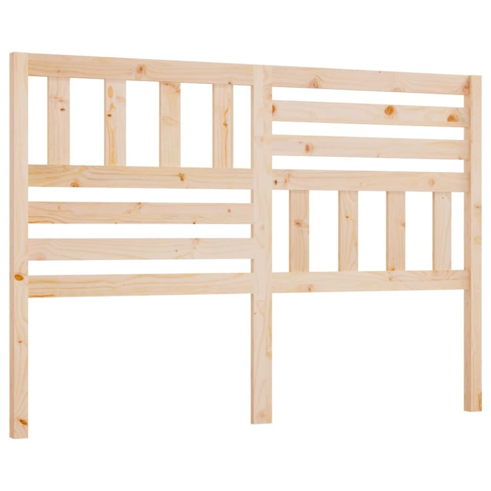 Vidaxl (Brown, 146 X 4 X 100 Cm) Bed Headboard Bedroom Bed Header Decorative Headboard Solid Wood Pine