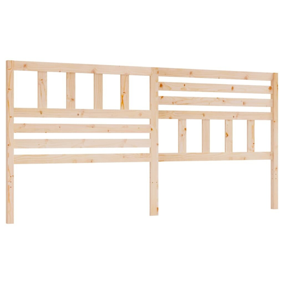 Vidaxl (Brown, 186 X 4 X 100 Cm) Bed Headboard Bedroom Bed Header Decorative Headboard Solid Wood Pine