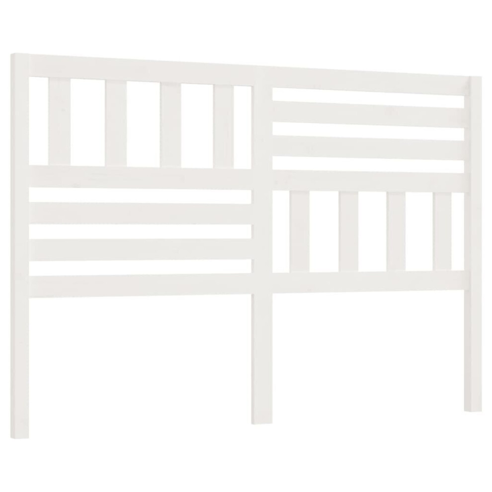 Vidaxl (White, 146 X 4 X 100 Cm) Bed Headboard Bedroom Bed Header Decorative Headboard Solid Wood Pine