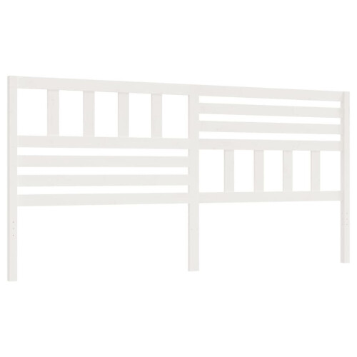 VidaXL (white, 206 x 4 x 100 cm) vidaXL Bed Headboard Bedroom Bed Header Decorative Headboard Solid Wood Pine
