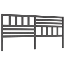 (grey, 206 x 4 x 100 cm) vidaXL Bed Headboard Bedroom Bed Header Decorative Headboard Solid Wood Pine