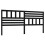 VidaXL (black, 206 x 4 x 100 cm) vidaXL Bed Headboard Bedroom Bed Header Decorative Headboard Solid Wood Pine 1