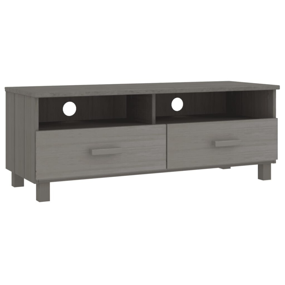 Vidaxl (Light Grey) Tv Cabinet Solid Wood Pine Wooden Tv Stand Unit Furniture Multi Colours