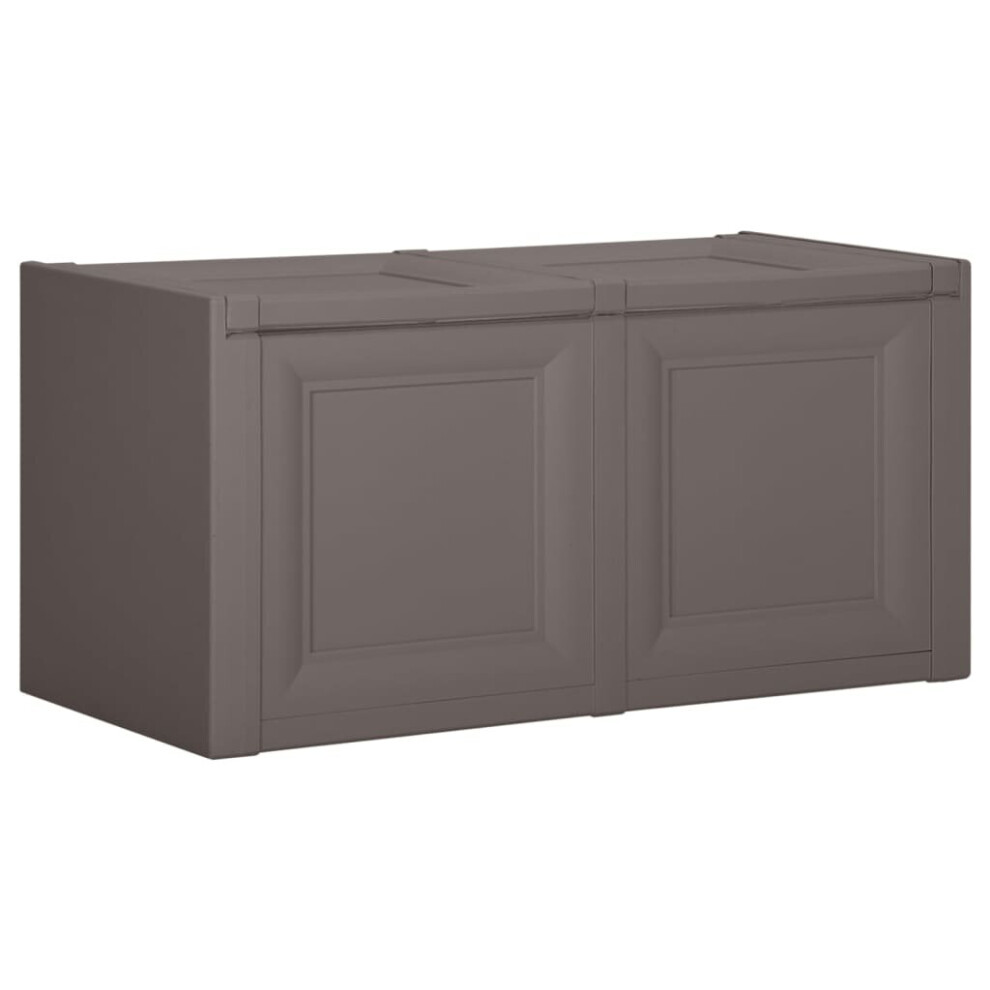 (grey, 86 X 40 X 42 cm) vidaXL Cushion Box Angora Garden Container Outdoor Storage Chest Bench Box