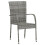 VidaXL vidaXL 3-tlg. Garten-Essgruppe Poly Rattan Grau 3
