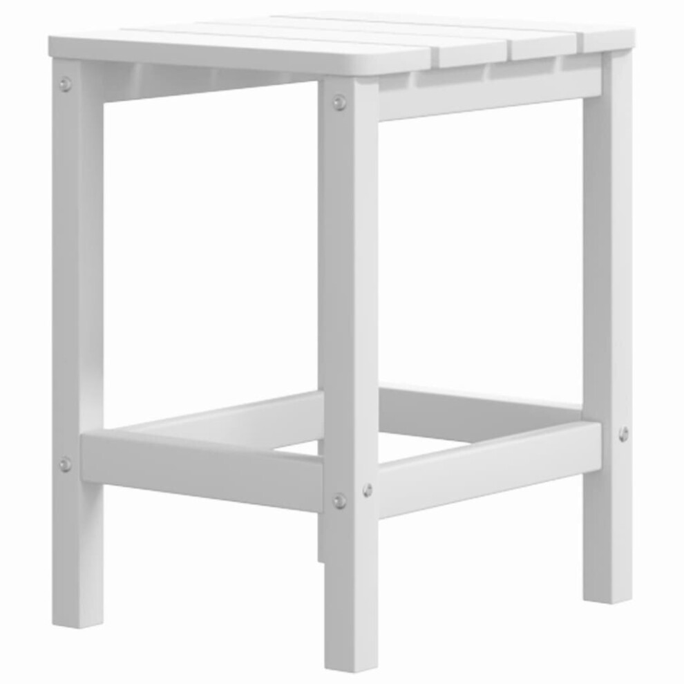 Vidaxl (White) Garden Adirondack Table Hdpe Patio Outdoor Furniture Multi Colours