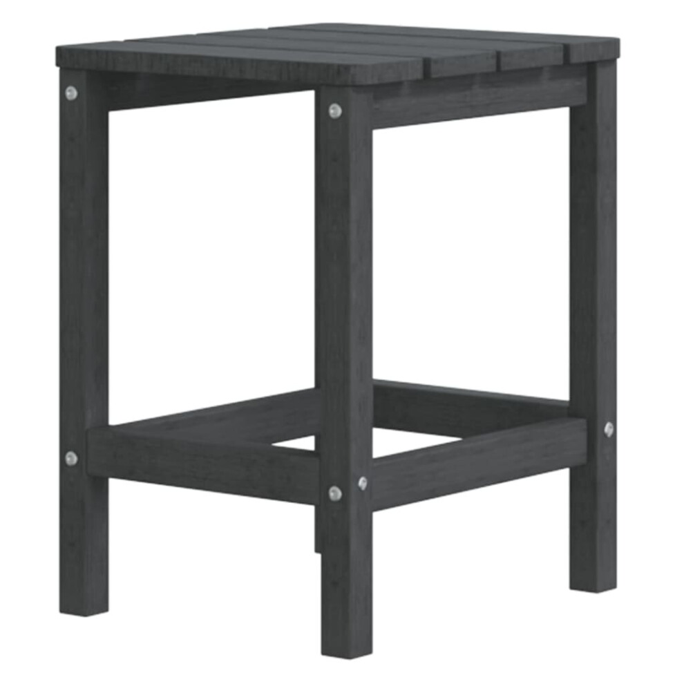 Vidaxl (Anthracite) Garden Adirondack Table Hdpe Patio Outdoor Furniture Multi Colours
