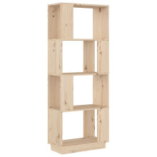 (brown) vidaXL Solid Wood Pine Book Cabinet/Room Divider Rack Book Stand Multi Colours