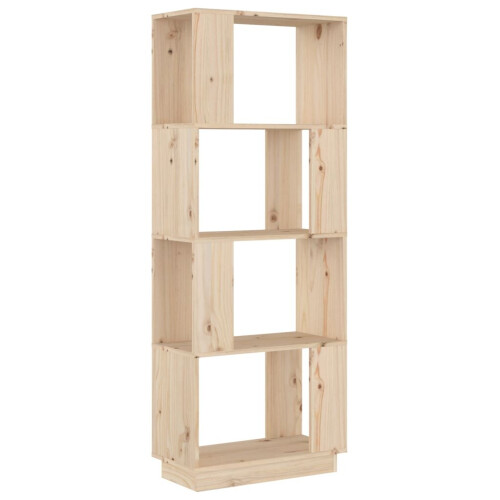 VidaXL (brown) vidaXL Solid Wood Pine Book Cabinet/Room Divider Rack Book Stand Multi Colours