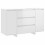 VidaXL (high gloss white) vidaXL Sideboard with 3 Drawers Cupboard Cabinet Highboard Engineered Wood 1
