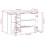 VidaXL (high gloss white) vidaXL Sideboard with 3 Drawers Cupboard Cabinet Highboard Engineered Wood 2