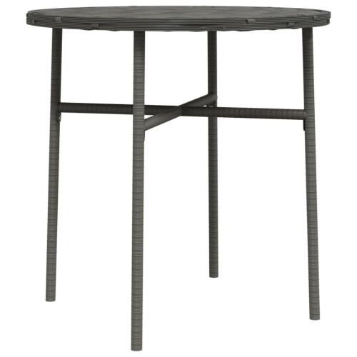 VidaXL (grey) vidaXL Tea Table Poly Rattan Outdoor Balcony Coffee Round Table Multi Colours